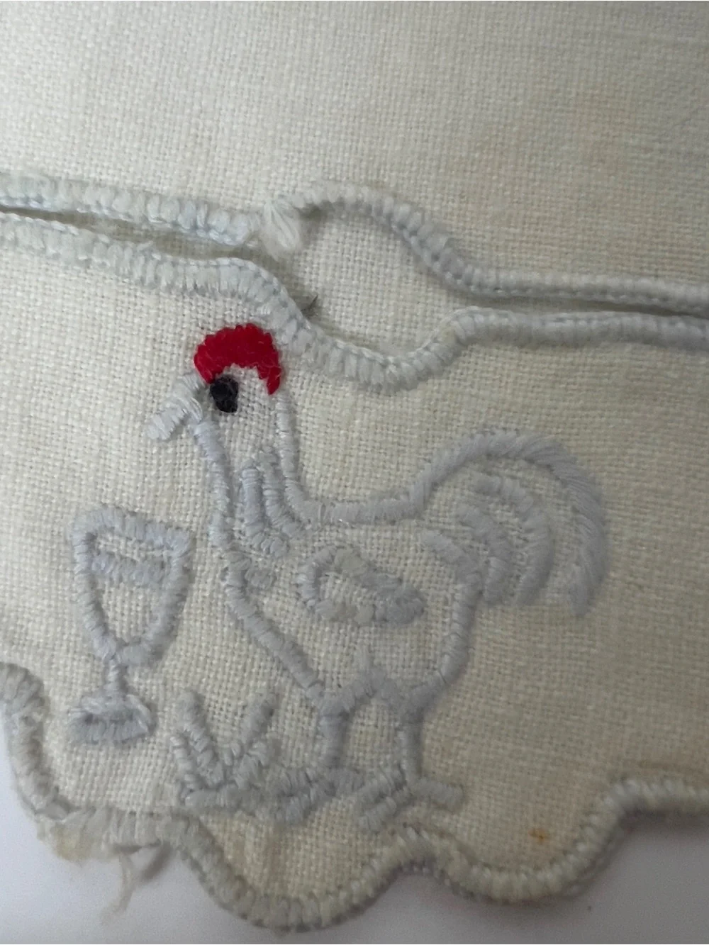 1940s-50s Vintage Rooster Wine Coasters - Wine Slippers - Set of 5